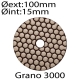 Disco diamantado H diámetro 100mm grano 3000