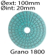 Disco diamantado R diámetro 100mm grano 1800