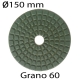 Disco diamantado R diámetro 150mm grano 60