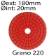 Disco diamantado R diámetro 180mm grano 220