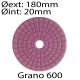 Disco diamantado R diámetro 180mm grano 600
