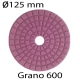 Disco diamantado T diámetro 125mm grano 600