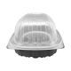 400 envases PP para pollo con tapa OPS alta 1200ml 3