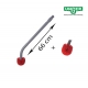 Escobillero 2 cepillos + 1 mango 66 cm