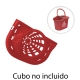 Escurridor para cubo caution rojo