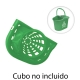 Escurridor para cubo caution verde