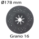 Lija flexible SAG diámetro 178mm grano 16