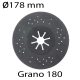 Lija flexible SAG diámetro 178mm grano 180