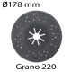 Lija flexible SAG diámetro 178mm grano 220