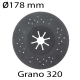 Lija flexible SAG diámetro 178mm grano 320