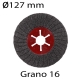 Lija semiflexible plana diámetro 127mm grano 16