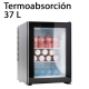 Minibar termoabsorción Galicia Cristal 37L Negro