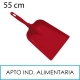 Pala de mano 55 cm industria alimentaria rojo