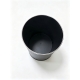 Papelera de reciclaje 10 L negro borde acero 2