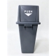 Papelera PUSH con Tapa Basculante Gris 60 Litros 3