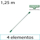 Prolongador 4 tramos Teleplus Unger 1,25 m