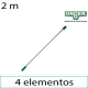Prolongador 4 tramos Teleplus Unger 2 m