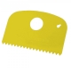 Rasqueta detectable flexible dentada 160x100mm M523 amarillo