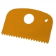 Rasqueta detectable flexible dentada 160x100mm M523 naranja