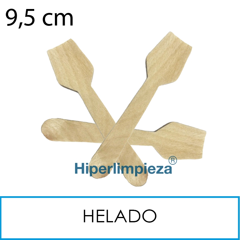 5000 cucharillas postre madera encerada 12,5 cm