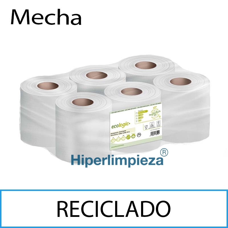 6 Bobinas de papel secamanos Reciclado HLJ288230GC