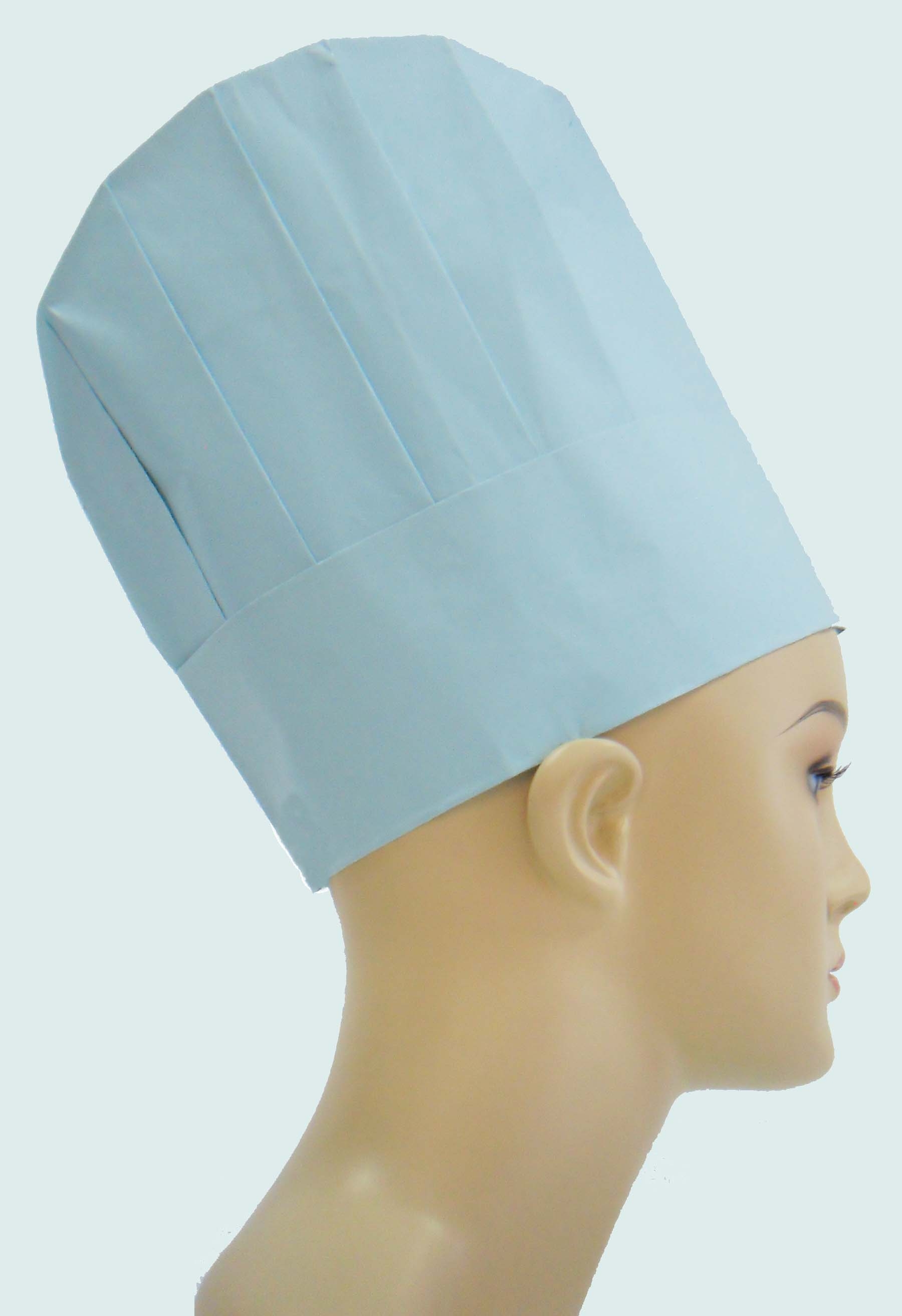 Esoar 1 cocina catering restaurantes 100 gorros desechables para el pelo para alimentos azul no tejidos 