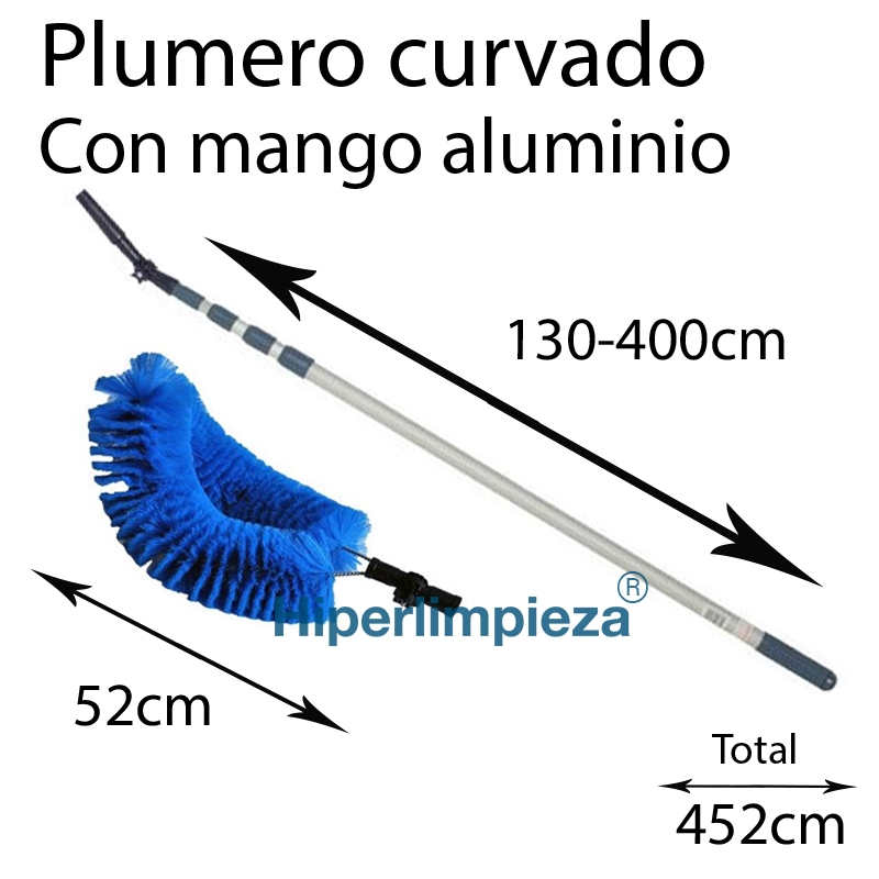 Plumero Microfibra 100cm Mango Metalico Extensible Limpieza