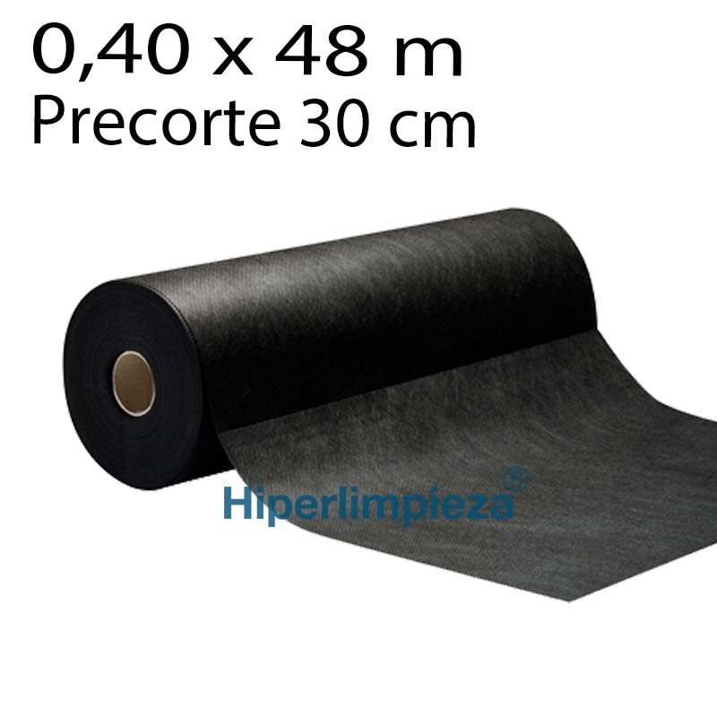 Rollo mantel 0,40x48m precorte 30cm Negro